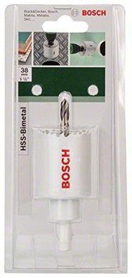 Біметалічна пиляльна коронка Bosch HSS-BIM (2609255607), 38 мм