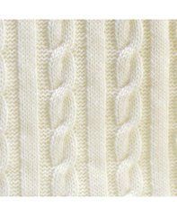 Плед вязаный косы SOFT молочный 220х240см