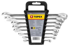Topex 35D756 Набір ключiв комбінованих, 6-19 мм, 8 шт.
