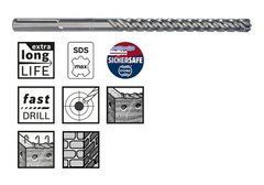 Бур Bosch SDS-max-8X, 16 x 200 x 340 мм (2608578612)