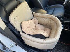 Автокрісло для Собак Happy Travel Beige S 40x40x20x45см.