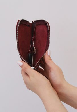 Кожаная карманная ключница 5.0 Бордовая