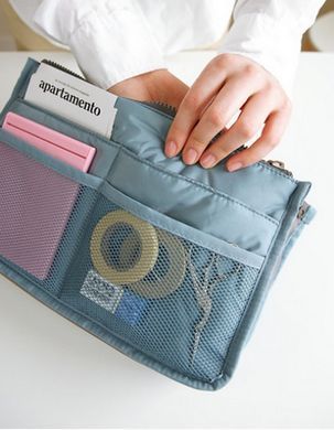 Органайзер сумка в сумку Bag in bag maxi блакитний, Блакитний