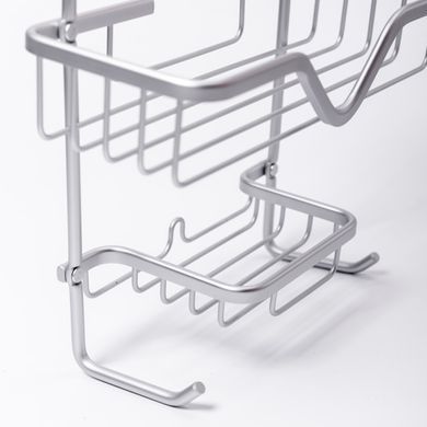 Полка для ванной на 3 яруса 25&times;12&times;65 (см) железная Хром HP-46-2