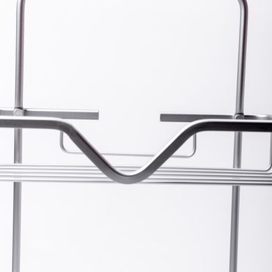 Полка для ванной на 3 яруса 25&times;12&times;65 (см) железная Хром HP-46-2