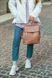 Женский кожаный рюкзак из натуральной кожи розово-лиловый Tiding Bag - 9436