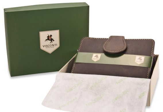 Женский кожаный кошелек Visconti 715 Bow OIL BRN