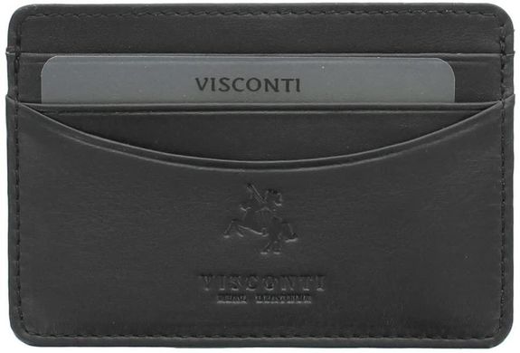 Кардхолдер шкіряний Visconti VSL25 Razor Oil Tan, Черный, Шкіра, Без застібки