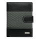 Кошелек мужской кожаный LOREN N4L-DDG-BOX-9004 черный с серым