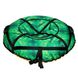 Надувна ватрушка 100 см "зелений кристал" (Оксфорд, ПВХ) пончик для катання з гірки, Зелений