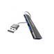 Розгалужувач USB 3.0 хаб 4 порти Black, Черный