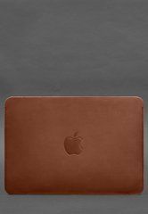 Шкіряний чохол для MacBook Air 15-inch (2023) Світло-коричневий, Коричневий, натуральна шкіра Краст