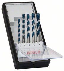 Набір Bosch Robust Line з 5 свердел по бетону CYL-5, 4,5,6,6,8 мм (2608588165)