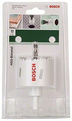 Біметалічна пиляльна коронка Bosch HSS-BIM (2609255611), 60 мм
