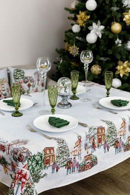 Скатертина гобеленова VILLAGE 260х135 см, 260, Новий Рік