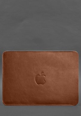 Шкіряний чохол для MacBook Air 15-inch (2023) Світло-коричневий, Коричневий, натуральна шкіра Краст