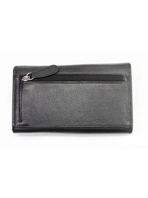 Гаманець жіночий шкіряний гаманець Italian fabric bags 7084 black