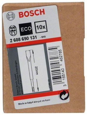Плоске зубило Bosch (2608690131) SDS - Plus, 20Х250 мм 10шт