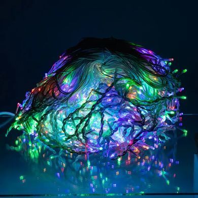 Уличная гирлянда Бахрома 50 м 600 LED белый провод Мультиколор 50MWML