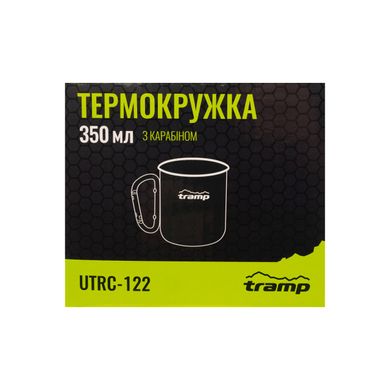 Термокружка TRAMP з карабіном 350мл UTRC-122 олива