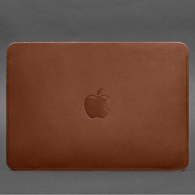 Шкіряний чохол для MacBook Air 15-inch (2023) Світло-коричневий, Коричневий, натуральна шкіра Краст