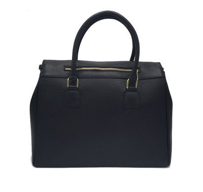 Жіноча шкіряна сумка Italian fabric bags 1426 black
