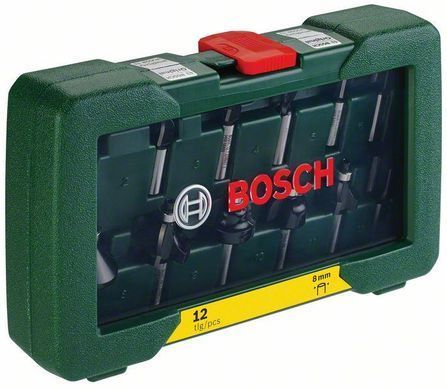 Фрези по дереву набори, Bosch 12 шт
