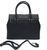 Жіноча шкіряна сумка Italian fabric bags 1426 black