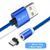Магнитный кабель для зарядки RAXFLY LED Magnetic RAX118554 microUSB blue