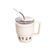Термочашка Coffee & Tea з трубочкою бежева HP-14-23BE