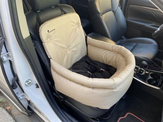 Автокрісло для Собак Happy Travel Beige M 45x45x24x52см
