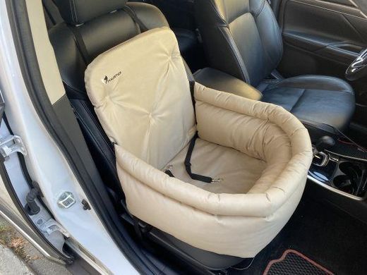 Автокрісло для Собак Happy Travel Beige M 45x45x24x52см