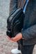 Чоловіча шкіряна сумка-барсетка з ручкою Tiding Bag 760957 чорна, Черный