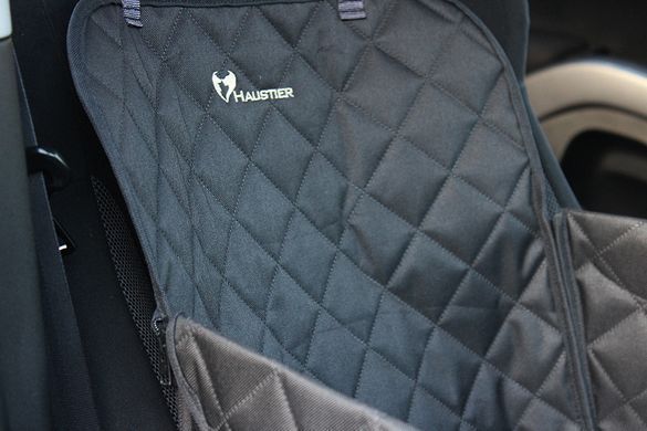 Автогамак Трансформер для Собак Elegant Black 1/3 заднего сиденья 45х145см