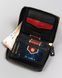 Кошелек мужской кожаный Peterson PTN 340.03 BLACK+RED черный