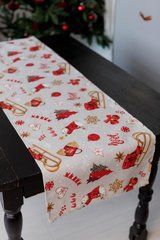 Новорічна доріжка на стіл NOEL 40х136 см, серый, Новий Рік, 140х40 см
