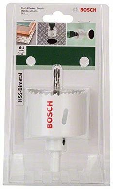 Біметалічна пиляльна коронка Bosch HSS-BIM (2609255612) 64 мм