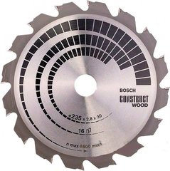 Пиляльний диск Bosch Construct Wood 235×2,8×30 мм, 16 FWF (2608640636)