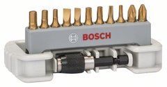 Набор бит Bosch PH,PZ,T,S,HEX (12 шт. +быстросменный держатель)