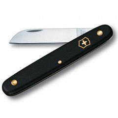 Ніж для саду Victorinox Floral Knife 100мм/1функ/черн мат(блістер) (Vx39050.3B1), Черный