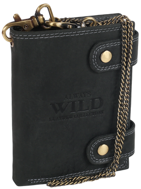 Гаманець чоловічий шкіряний Always Wild N2901-BIC-8946 чорний