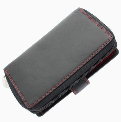 Гаманець жіночий шкіряний Visconti CD22 Ruby BLK/RED
