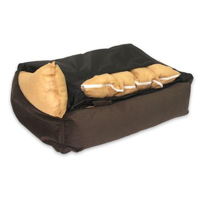 Лежак для собак и кошек Sweet Dreams Velour Chocolate S - 70x50x22см