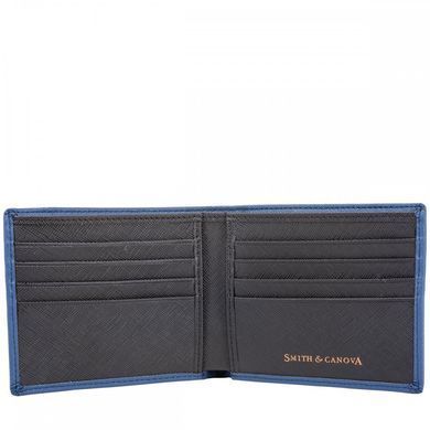 Портмоне мужское кожаное Smith & Canova 26826 Devere (Navy-Black)