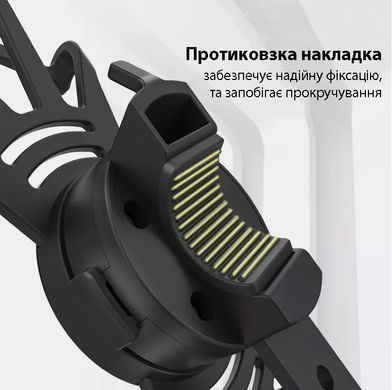 Тримач для телефону на велосипед з поворотом на 360 &deg; RAXFLY YXF223909 чорний