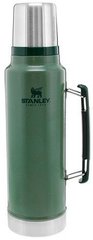 Термос Stanley Legendary Classic Hammertone Green 1 л (6939236347921), Зелений