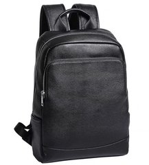 Рюкзак чоловічий шкіряний. Чорний рюкзак з натуральної шкіри Tiding Bag B2-77771A чорний