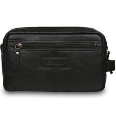Несесер чоловічий шкіряний (косметичка чоловіча) Ashwood M59 BLACK чорний