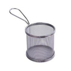 Корзина сервировочная для картофеля фри и снеков 9&times;9&times;9 см Черная HP-19-5-B