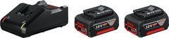 Набiр 2x акумуляторів BOSCH GBA 18V 4Ah +ЗП BOSCH GAL 18-40